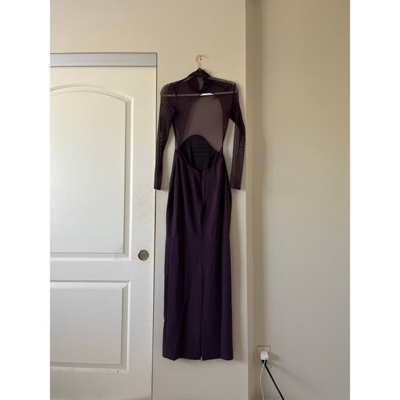 House of CB Safiya black grape maxi dress - size S (P) - Picture 3 of 6